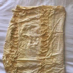 Yellow Summer scarf or skirt